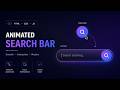Premium Search Bar UI Using HTML CSS JS