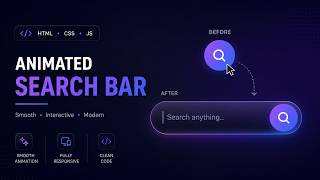 Premium Search Bar UI Using HTML CSS JS