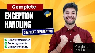Complete Error Handling in just 2 hours | Exception Handling In Python | #hellopython