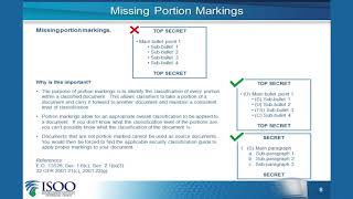 Common Marking Errors on Classified Documents