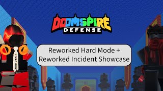 Doomspire Defense Reworked Hard Mode + Incident Showcase | Roblox