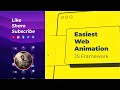 Easiest Web Animation JS framework | Motion One