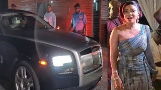 Moment IYABO OJO DRIVES INTO HER MUM FINAL BURIAL 300 Million Naira ROLCE ROYCE