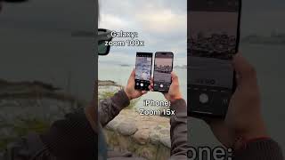 iPhone 14 Pro Max vs Galaxy S23 Ultra: comparativa de zoom #shorts