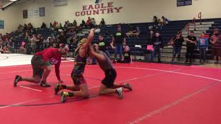 4th Grader Jeremiah Chavis vs 8th Grader Richard Lovings at the Spring Hill IOF Feb 9 2020 Video 1