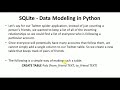 SQLite  data Modelling in Python - Python Tutorial by Mahesh Huddar