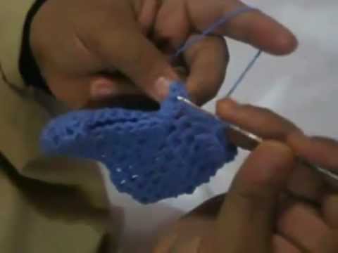 طريقه عمل بنطلون كروشيه بالفيديو  The way to make crocheted trousers