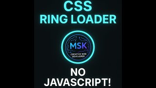CSS Ring Pulse Loader Animation | Only HTML & CSS | No JavaScript!