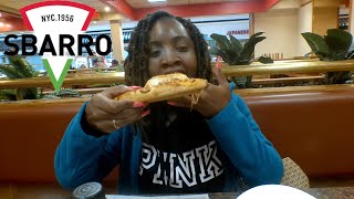 Faith trying Sbarro's for the first time