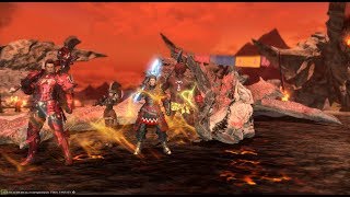 【ゴージ×４】FF14 極リオレウス狩猟戦 【MHWコラボ】