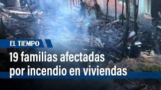 Familia pasó la noche a la intemperie tras incendio en el barrio Santa Viviana  l El Tiempo