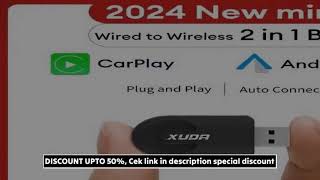 XUDA NEW Wireless CarPlay Android Auto Wireless Adapter Smart Mini Box Plug And Play WiFi