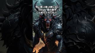 「666」という数字が不吉とされる理由#shorts #不思議 #666