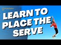 Tennis Beginner Lesson - How To Place The Serve with Slice, Kick and Flat