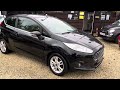 Ford Fiesta 1.0T EcoBoost Zetec, In black, 65 MPG + FREE road tax!! ONLY 46k miles + 1 lady owner!