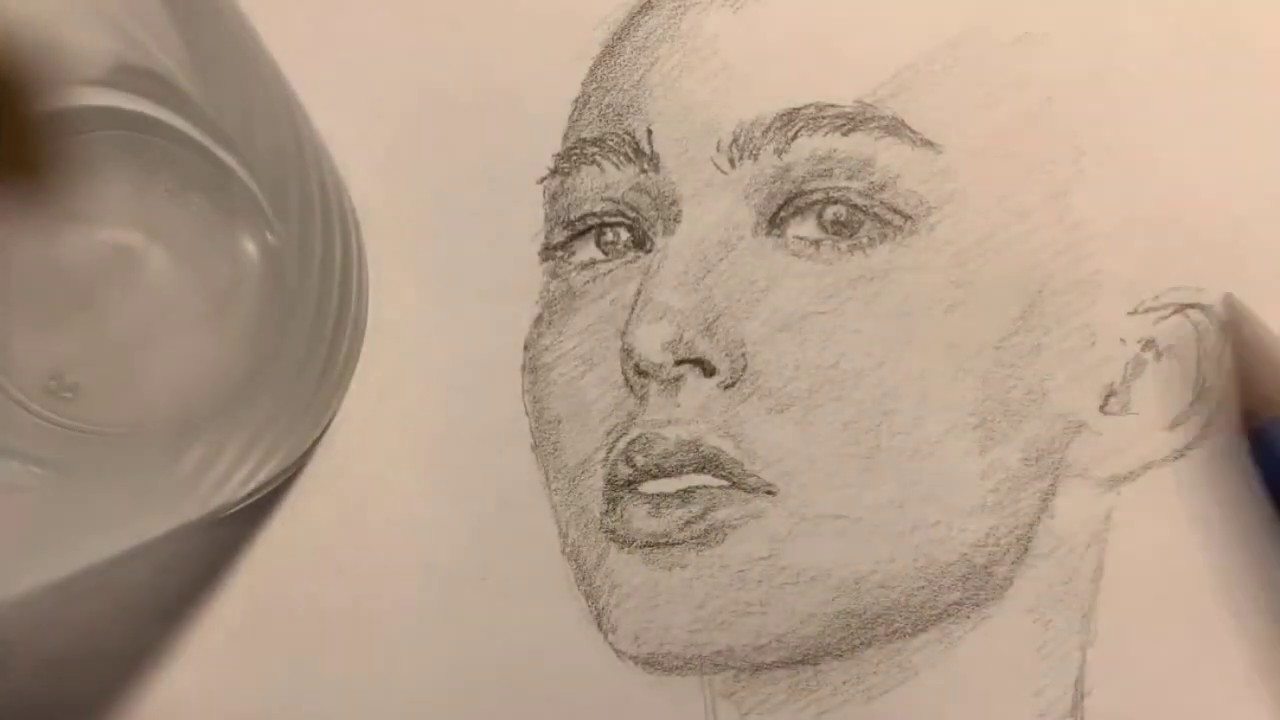 Satisfying Speed Drawing Portrait Youtube