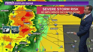 Strong storms, winds enter Toledo metro Monday evening; warning in effect | WTOL 11 Weather - 8/29