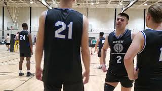 CCSUMVB B Vs. University of Vermont at Bryant Preseason Tournament Pool Play(4)