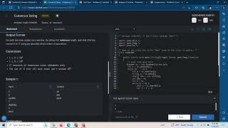 Construct String || Starter 83 Codechef solution in java