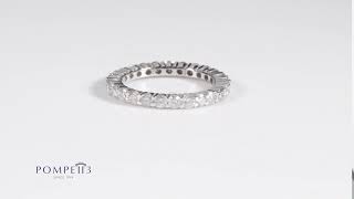 Diamond eternity wedding ring white gold by Pompeii3