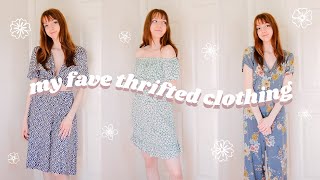 MY FAVORITE THRIFTED CLOTHING PIECES OF *ALL TIME* (try on): goodwill, plato's closet, \u0026 more!