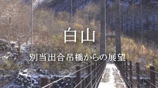 白山登山 別当出合吊橋からの展望 20131114