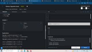 Distinct Opposite Sums || Starter 79 solution in java