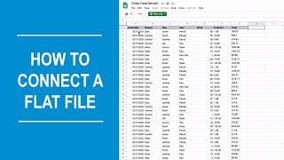 How To Connect A Flat or CSV File | datapine