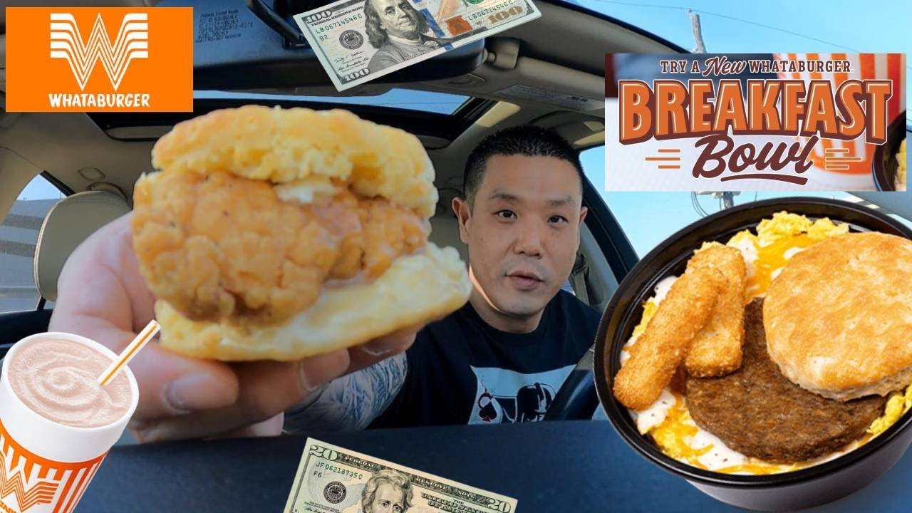 WHATABURGER | New Breakfast Bowl | CASH GIVEAWAY UPDATE 💰 - YouTube