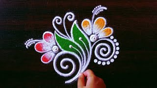 Simple thursday rangoli designs || easy kolam || Daily muggulu rangoli || Rangoli