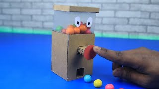 How to make Gumball Candy Dispenser from Cardboard