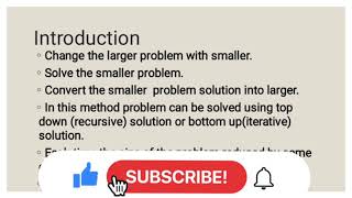 5.1 Decrease and conquer technic
