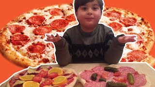 Mister ANDREA მამასთან ერთად აკეთებს პიცა  ჩელენჯს. Pizza Challenge