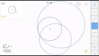 Euclidea Walkthrough - Beta Level 2.8 - Tangent to Circle at Point