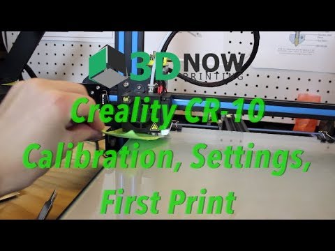 Calibration, settings and first impression of the Creality CR-10!