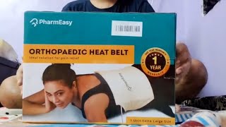 PharmEasy Orthopaedic Electric Heat Belt unboxing Extra Large Size and How to Use the Heating Belt