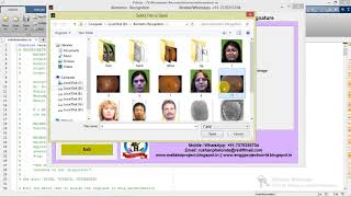 Biometric Recognition System using Matlab (Face, Palm, Retina and Signature)