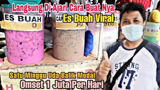 DI AJARIN DENGAN JELAS CARA PEMBUATAN ES BUAH VIRAL KEKINIAN!!! MODAL 1,5 JUTA 3 HARI SUDAH BALIK