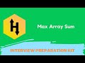 HackerRank Max Array Sum problem solution in Python Programming | Interview Preparation Kit