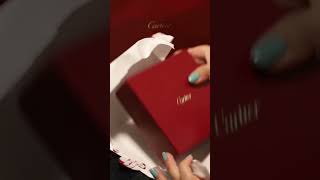 Cartier unboxing #unboxing  #luxury #aesthetic  #cartier #satisfying