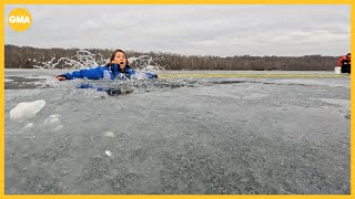 The dangers of falling through ice