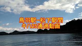 【通過動画】池の浦シーサイド付近を通過するキハ25