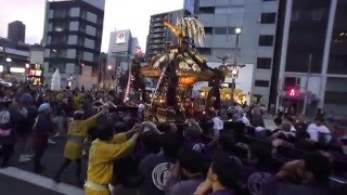 平成28年 下谷神社　大祭　各町神輿渡御・連合宮入りです。