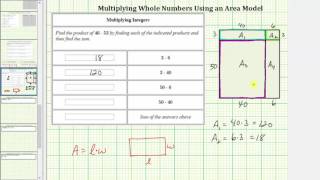 Multiply 2 Digit Whole Numbers Using an Area Model