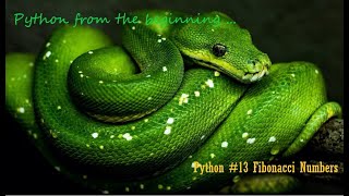 #PythonInTamil #13 | #FibonacciNumbers | #PythonProgrammingInTamil