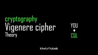 Vigenere Cipher Theory | Cryptography | Khetz Tutorials