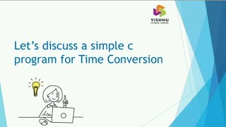C program for Time Conversion