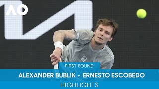 Alexander Bublik v Ernesto Escobedo Highlights (1R) | Australian Open 2022