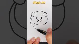 Cómo dibujar un cerdo 🐷🐷