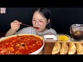 🍚🔥spicy jjamppong rice u0026 fried dumplings koreanfood mukbang asmr